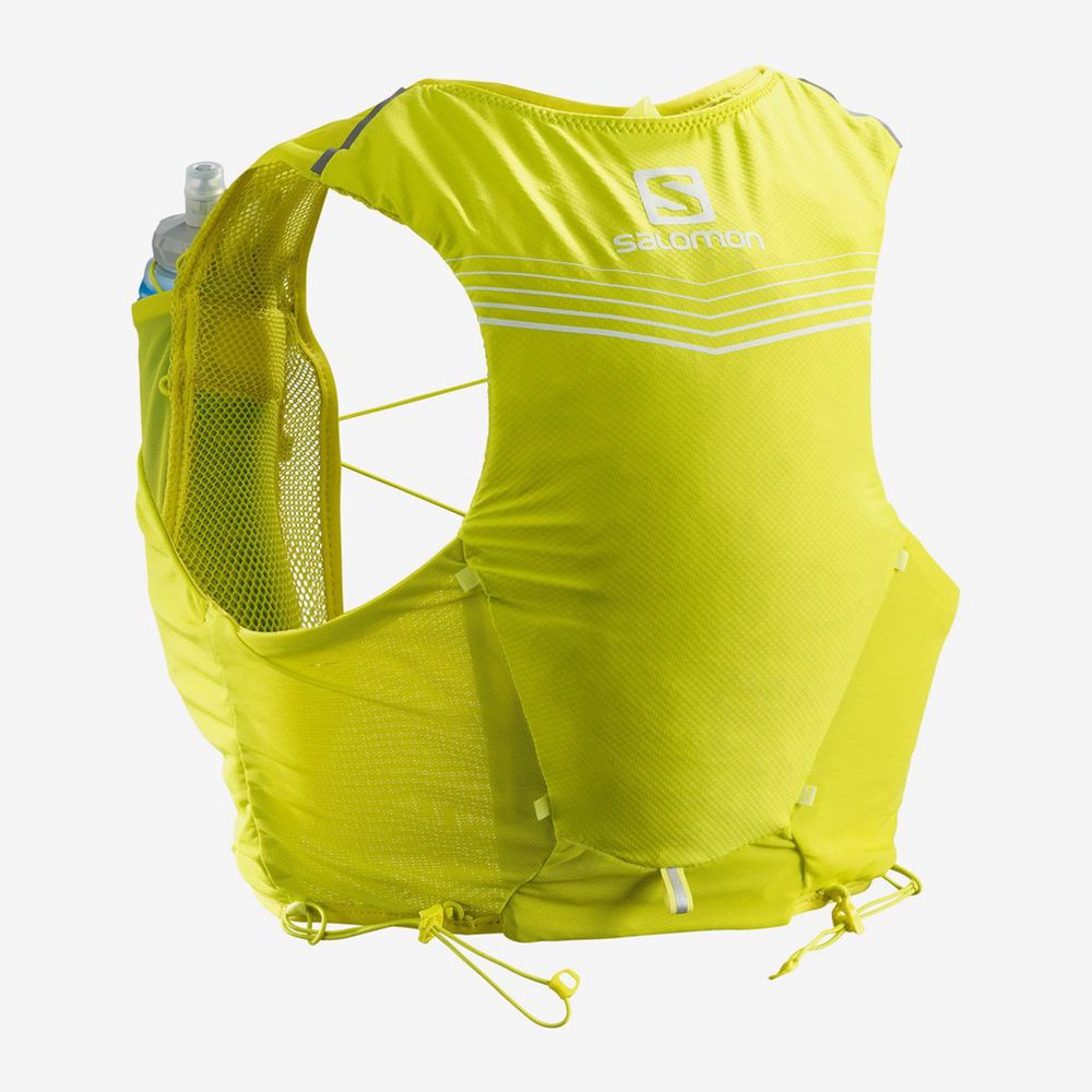 Hydratation Pour Le Trail Running Salomon Homme Vert - Salomon ADV SKIN 5 SET HYDRATION PACK - Franc